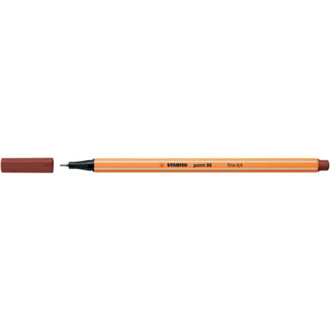Fineliner Stabilo Point 88® 0,4 mm terra di Siena bruciata 88/75